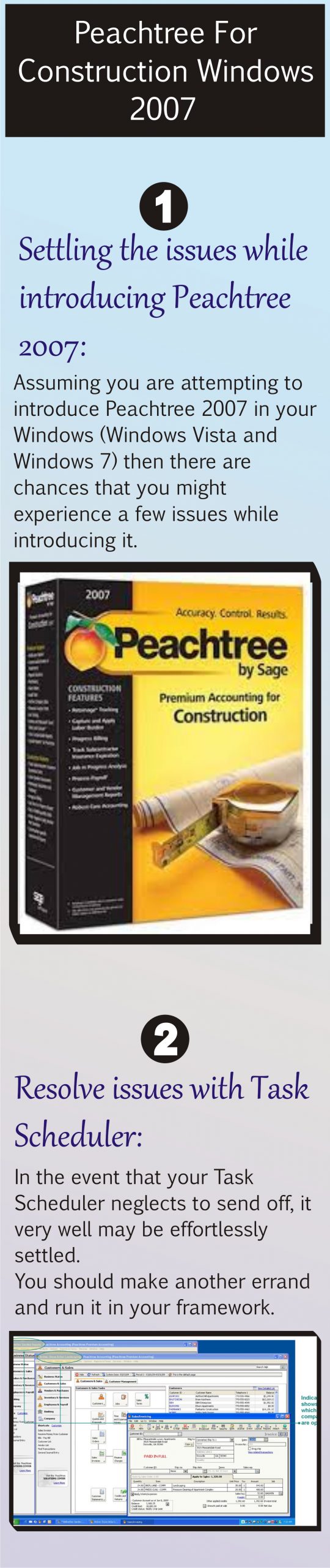 Peachtree For Construction Windows 2007