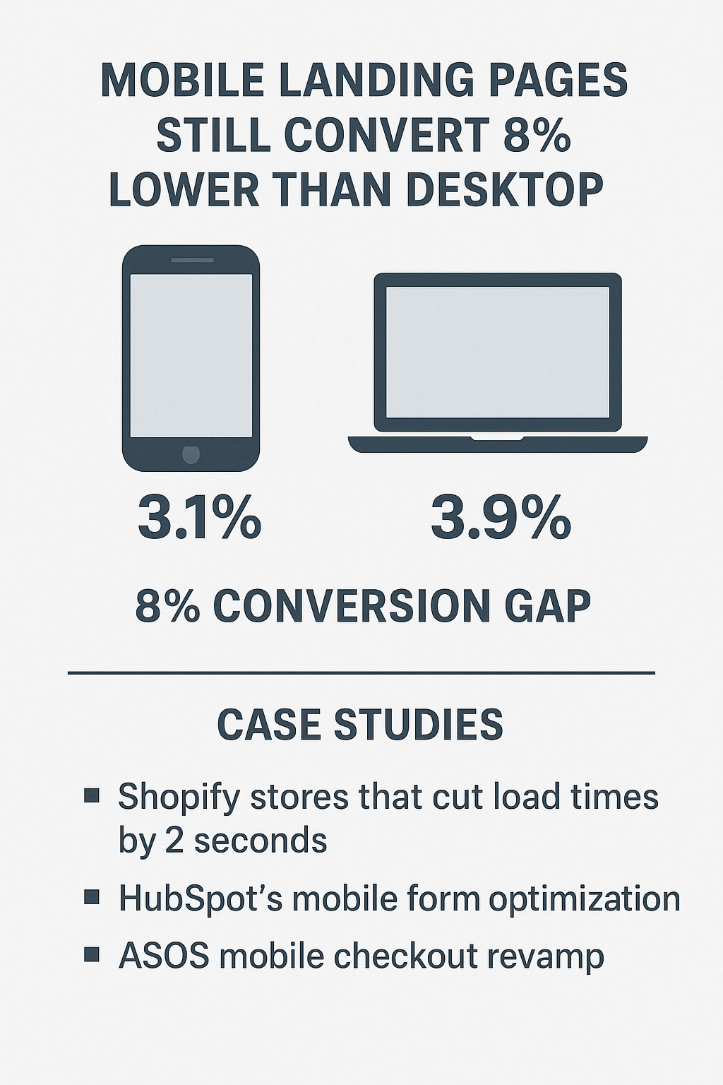 Mobile Land Pages Conversion Stats